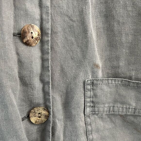 Zara Gray Lillian Linen Jumpsuit | Size Small - Picture 8 of 8